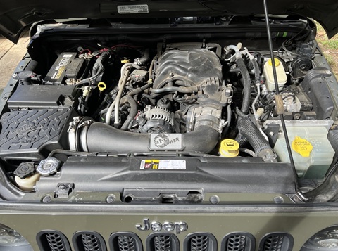 Jeep Wrangler with AFE air intake system